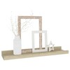 vidaXL Wall Shelves 2 pcs Sonoma Oak 15.7"x3.5"x1.2" - 3 of 4