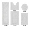 Lux Premium 100% Cotton Tufted Solid Reversible 5 PC Bath Rug Set – Ultra-Soft, Water-Absorbent, Durable, Machine Washable Bathroom Rug - 2 of 4
