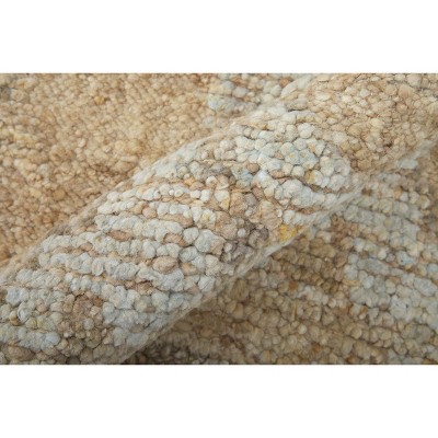 Grafton Gray and Beige Hand-Knotted Wool Area Rug