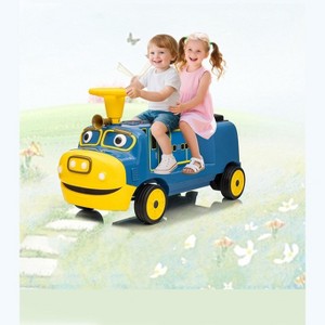 12V Ride on Train Trackless, 2 Seater Kids Ride on Toy Licensed by CHUGGINGTON with Removable Storage Chair, Light, Music - 1 of 4