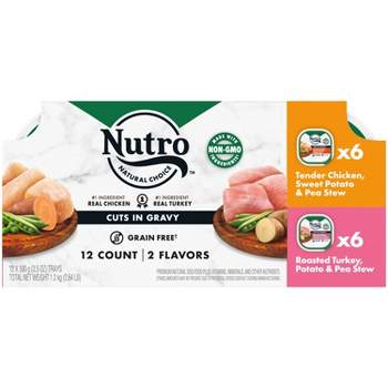 Nutro Grain Free Cuts in Gravy Adult Wet Dog Food - 3.5oz/12ct