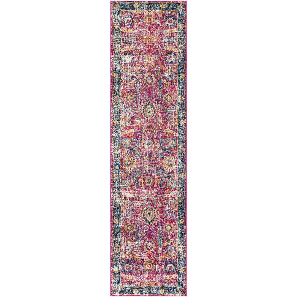 2'7inx12' Ansley Traditional Rugs Pink - Artistic Weavers