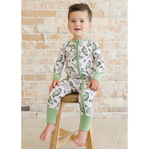 Convertible Romper with Double Zipper | Gone Fishin' | Charlie Lou Baby - 1 of 4
