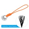 Unique Bargains Braided Wrist Strap Key Whistle Wallet Badge Lanyards 8.3" with Spring O Rings - 4 of 4