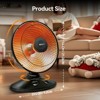 BEYOND HEAT Oscillating Radiant Dish Heater, 1000W Space Heater with Adjustable Tilt and Overheat Protection, Radiant Heaters for Indoor Use - 2 of 4
