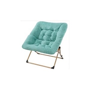 coucheta Rabbit Fur Foldable Saucer Chair, Folding Comfy Lounge Chair with Metal Frame, Cozy Indoor Foldable Lazy Sofa for Kids, Teens & Adults - 1 of 2