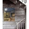 Sleepy Hollow Bridge By Artisan Billy Jacobs, Printed on Wooden Picket Fence Wall Art - 2 of 2