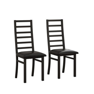 Syemin Dining Chairs Metal Dining Chairs Set of 2 High Back Armless Dining Chairs Bar Stools Counter Height Bar Stools, Black, 15.6"*18.5"*42.13" - 1 of 4