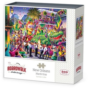 New Orleans Mardi Gras by Boardwalk - 500 Piece Jigsaw Puzzle - 1 of 1