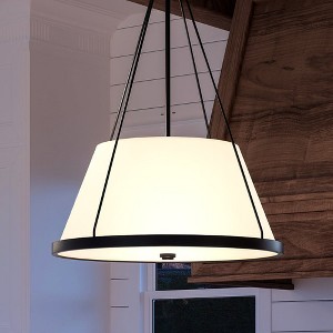 Urban Ambiance Luxury Traditional Chandelier 30''H x 22''W,  Midnight Black Finish,  Atlanta Collection, UHP4388 - 1 of 4