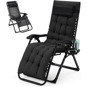 WhizMax Adjustable  Zero Gravity Chair, Padded Lounge Chaise Indoor, Outdoor Reclining Chair - 1 of 4