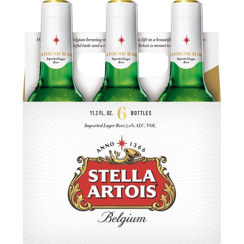 Stella Artois Belgian Beer - 6pk/11.2 Fl Oz Bottles : Target