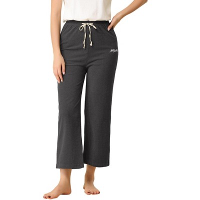 wide leg capri pajama pants