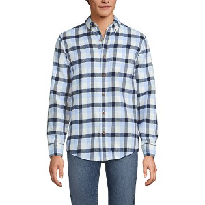 Lands' End Men's Traditional Fit Flagship Flannel Shirt - 1 of 4