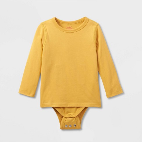 Yellow long discount sleeve bodysuit