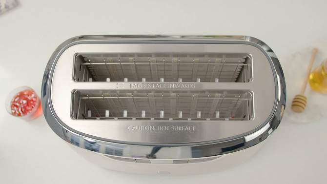 Kenmore Elite 4-Slice Auto-Lift Long Slot Toaster - Stainless Steel, 2 of 9, play video