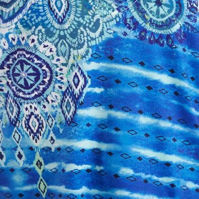 ultra blue stripe medallion