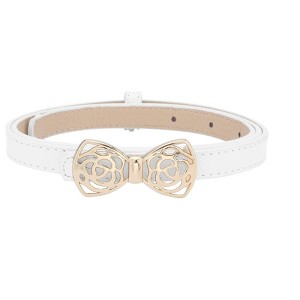 INSPIRE CHIC Women's Sweet Bows Alloy Buckle for Sweater Dresses Thin Slim Fit Decoration Belts - 1 of 4