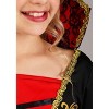HalloweenCostumes.com Classic Vampire Costume for Girls, Gothic Red and Black Dress, Immortal Princess Outfit for Kids - 3 of 4