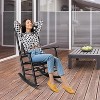 VINGLI Wooden Rocking Chair Outdoor, Patio Rockers with High Back - 2 of 4