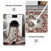 Area Rug - Washable Vintage Rugs for Living Room, Non-Slip Low Pile Soft Rugs with Rubber Backing, Carpet for Dining Room - 4 of 4