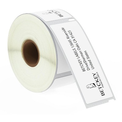 BETCKEY  Compatible  Address Labels, Strong Permanent Adhesive & Perforated, Compatible with  Labelwriter 450, 4XL, Rollo & Zebra Desktop Printers