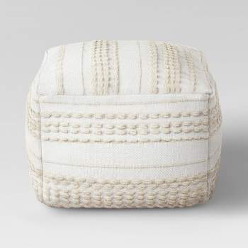 Lory Pouf Textured Neutral - Threshold™