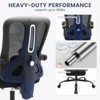 Mesh Ergonomic Office Chair with Footrest, Home Office Computer Desk Chair with Adjustable Headrest and Backrest - 4 of 4
