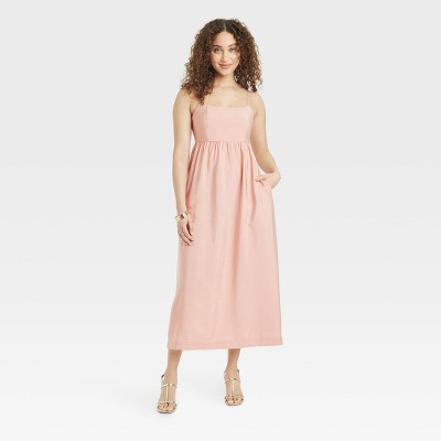 Women's Best Ever Midi Dress - A New Day™ Pink S