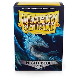 Dragon Shield Standard Size Sleeves – Matte Night Blue 100CT - Card Sleeves are Smooth & Tough - 1 of 4