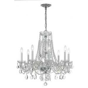 Crystorama Lighting Traditional Crystal 8 - Light Chandelier in  Polished Chrome - 1 of 4