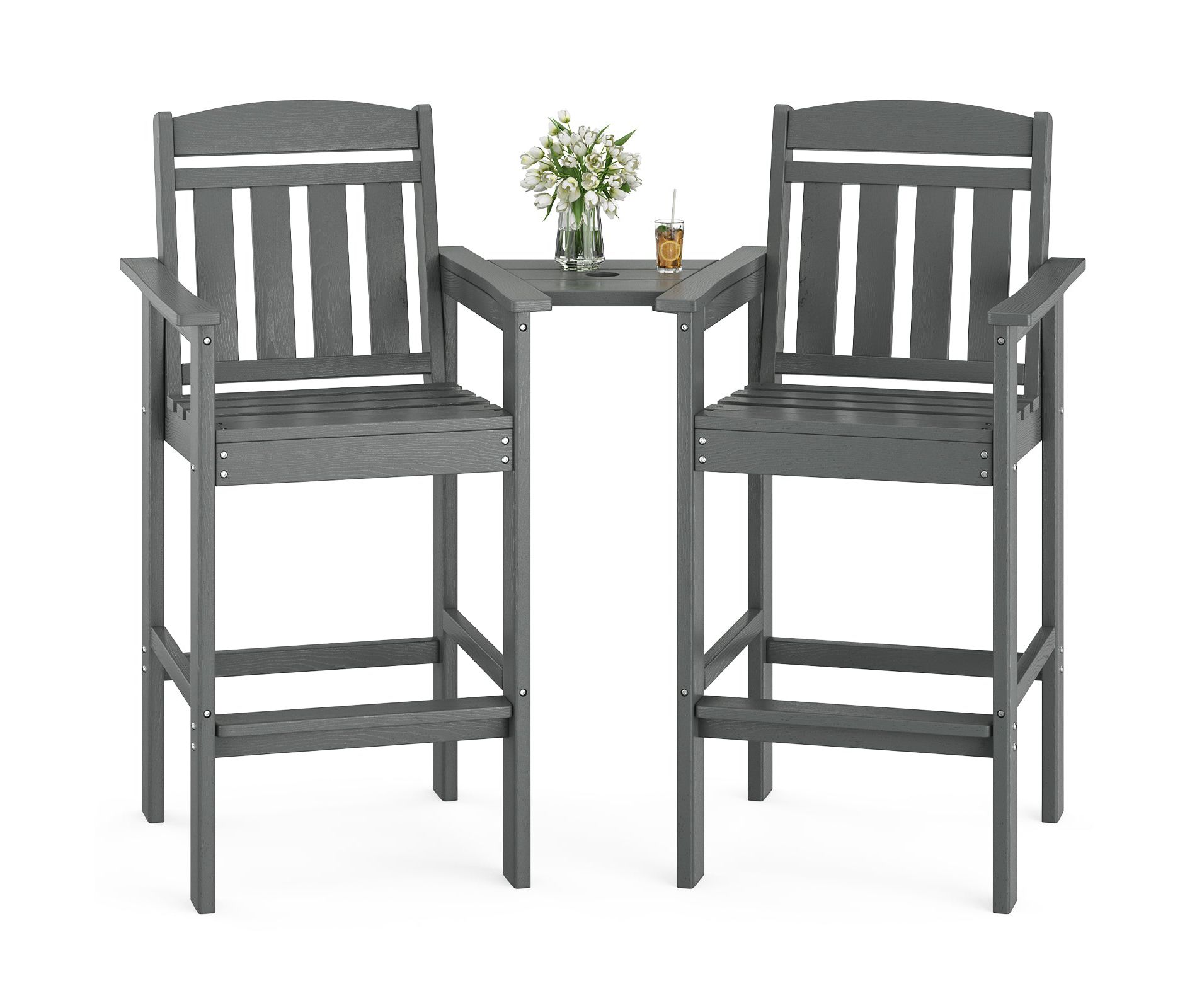 Mlmh & Kngwa 2-Piece Adirondack Tall Chairs