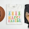 Simply Sage Market Women's Happy Easter Pastel Bunnies Short Sleeve Graphic Tee - 3 of 3