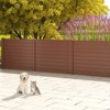 Tangkula 2PCS Air Conditioner Fence, Decorative Trash Can Enclosure with Stakes 48”L x 37.5”H Pool Equipment Fence Screen Black/White - 4 of 4
