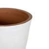 Footed Planter White Terracotta by Foreside Home & Garden - 4 of 4