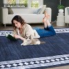 Washable Runner Rug with Border, Non-Slip Low-Pile Hallway Carpet for Kitchen Laundry Bathroom, Stain Resistant Soft Indoor Rug - 4 of 4
