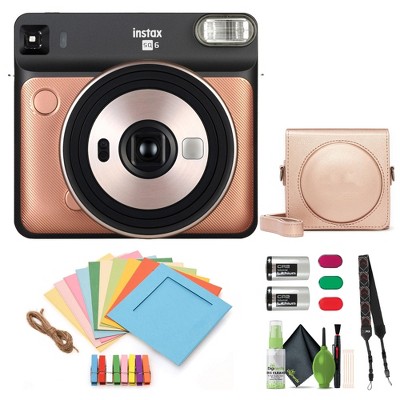 Fujifilm Instax SQ6 Square Metallic Blue + purchases Accessory Bundle