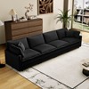 Corduroy Deep Seat Modular Straight Sectional Sofas with 4 Pillows and Removable Ottoman for Living Room, Bedroom, or Apartment - 3 of 4