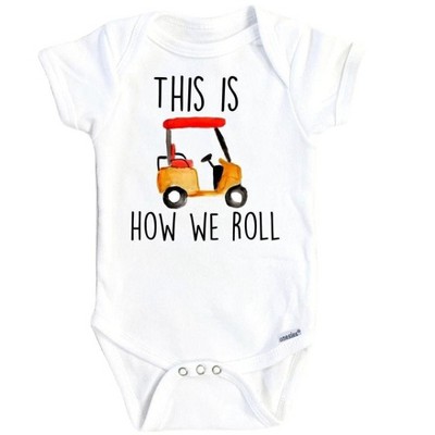 Golf CartOnesie® Baby Boy Girl Clothes Infant Bodysuit Funny Cute Newborn GS1