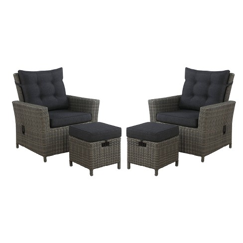 Reclining garden chair online set