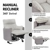Roundhill Furniture Bocaton Wide Wale Corduroy Upholstery Manual Recliner White - 4 of 4