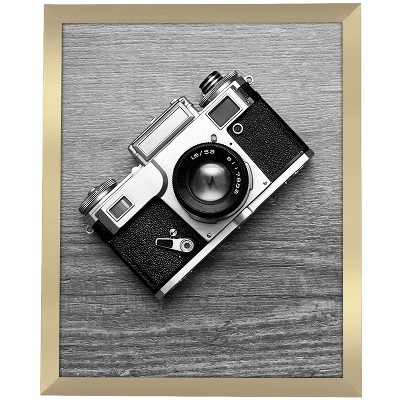 Americanflat 16x20 Poster Frame in Gold with Polished Plexiglass - Horizontal and Vertical Formats with Included Hanging Hardware