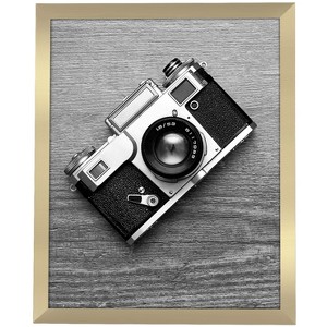 Americanflat 16x20 Poster Frame in Gold with Polished Plexiglass - Horizontal and Vertical Formats with Included Hanging Hardware - 1 of 4