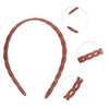 Unique Bargains Women's Classic Elegant Frosted Chain Hairband 5.51"x4.72" 1 Pc - 2 of 4