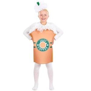 Orion Costumes "Just Coffee" Kids Costume with Tunic & Headpiece | One Size Fits Up to Size 10 - 1 of 3