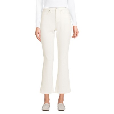 Lands' End Women's High Rise Corduroy Kick Crop Pants