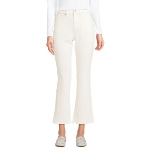 Lands' End Women's High Rise Corduroy Kick Crop Pants - 1 of 4