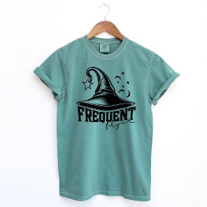 Simply Sage Market Women's Frequent Flyer Hat Short Sleeve Garment Dyed Tee - 1 of 2