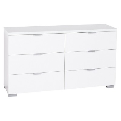 target white drawers