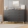 Dresser for Bedroom, 4 Drawer Dresser with Metal Legs, Wood Dressers Chest Organizer with Wide Storage, Modern Chest of Drawers - 3 of 4